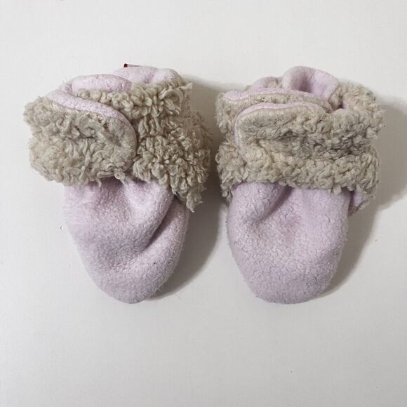 Zutano Cozie Furry Booties & Trapper Hat Set Baby Pink Girls Size 6 Months - Picture 7 of 12